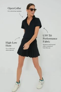 Black Short Sleeve Caroline Polo -Outfit And Shoe Sales Store 09Yjd1NKx32JBUkes2EY8pMHrrHtfkDt 1