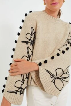 Stone Black Adele Wool Embroidered Knit -Outfit And Shoe Sales Store 09pwyuNyslYN1YdXZ7l3iEhHiJowHrBy 1