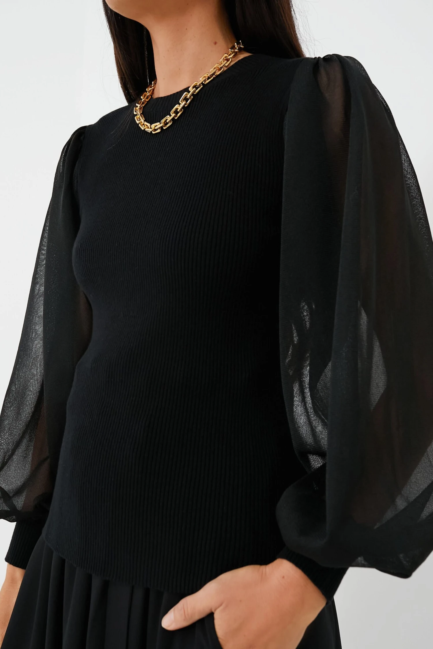 ULLA JOHNSON Noir Sabrina Pullover 5 ULLA JOHNSON Noir Sabrina Pullover - Image 5