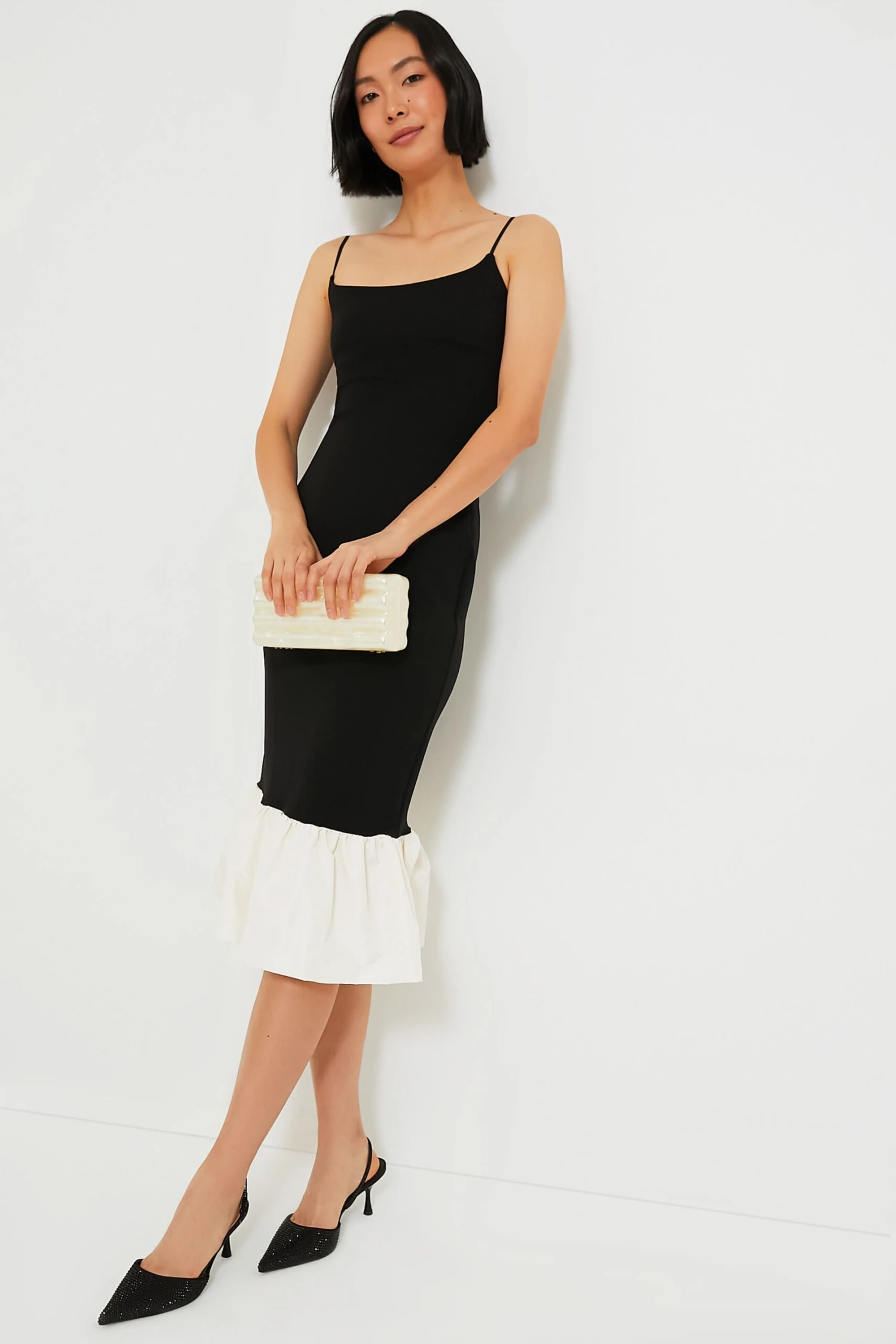 Staud Black And Ivory Faridah Dress 2 Staud Black And Ivory Faridah Dress - Image 2