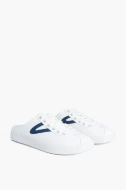 Tretorn Women's White And Navy Easy Nylite Canvas Sneakers -Outfit And Shoe Sales Store 1lW3Wf0c4uJvasRpW6lR2GR0AL9Tpxqx 1