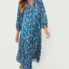 Navy Floral Zoe Maxi Dress