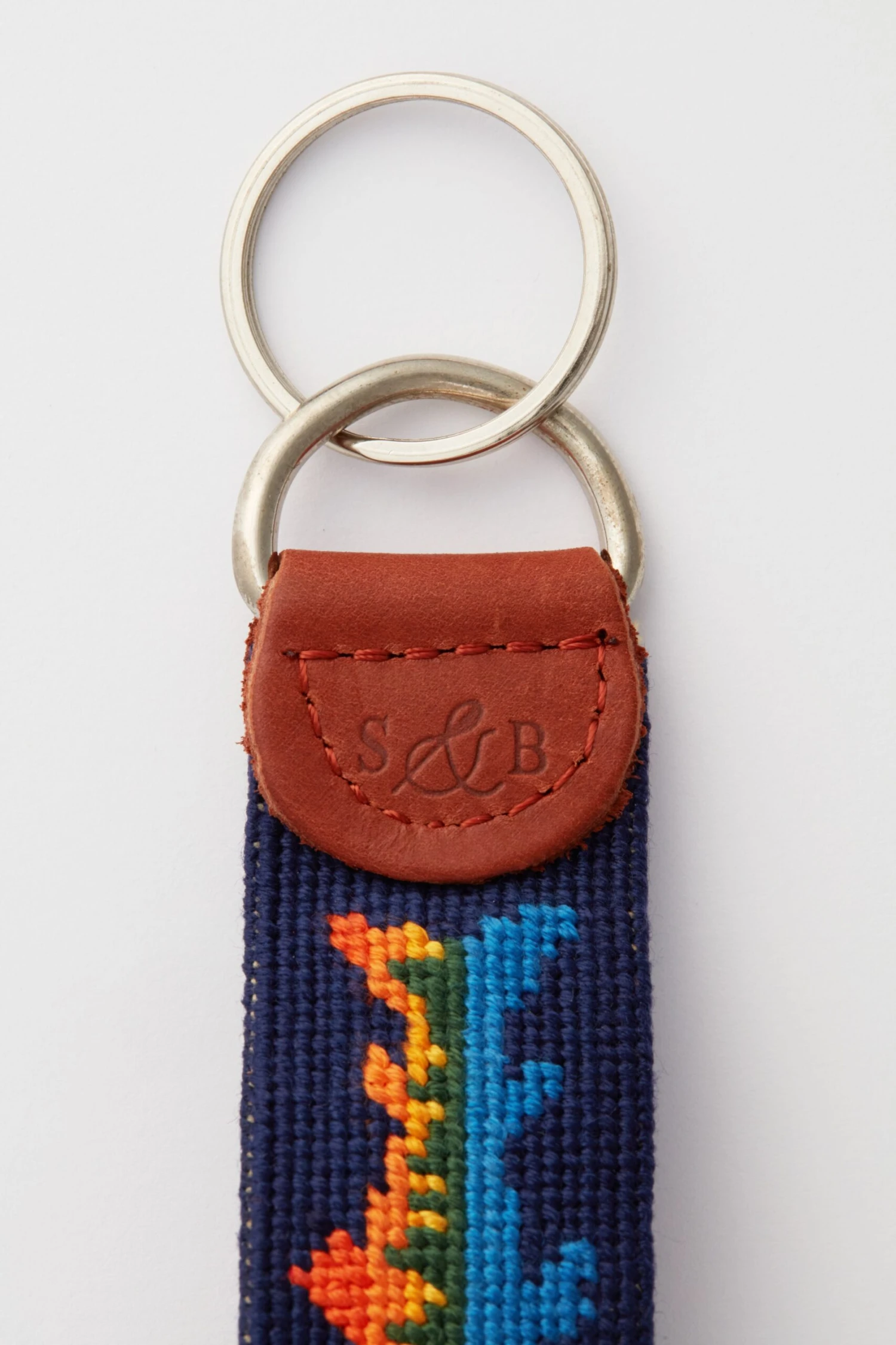 Lake Trout Needlepoint Key Fob 2 Lake Trout Needlepoint Key Fob - Image 2