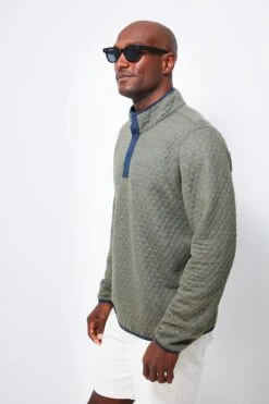 Marine Layer Navy Olive Heather Corbet Reversible Pullover -Outfit And Shoe Sales Store 2tr2Mmn9QdReO78rkcf9eqZygt7K4fTx 1