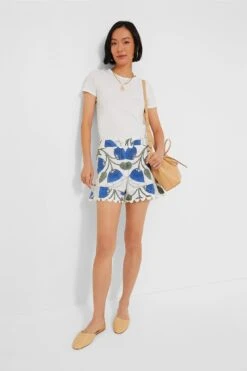White And Klein Blue High Waist Shorts With Bellflower Block Print -Outfit And Shoe Sales Store 3CAi92Ubiw4VxV50T4SEJfdWEcgcSIJw 1