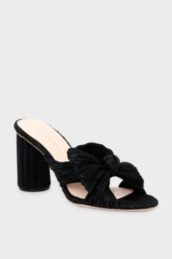 Loeffler Randall Black Penny Knot Mules