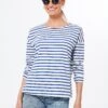 Blue And White Stripe Hayden Tee