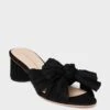 Loeffler Randall Black Emilia Pleated Knot Mules
