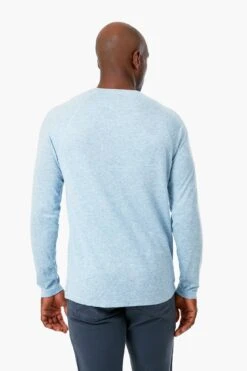Light Blue Heather Cloud Long Sleeve Henley -Outfit And Shoe Sales Store 4qYnp8XcNbgA2jDNOijMiVYCkAV6QW2e 1