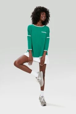 Green And White Terry Farah Pullover -Outfit And Shoe Sales Store 5HPdM5Fc131OmaaIq85WeusL5ItpOTx9 1