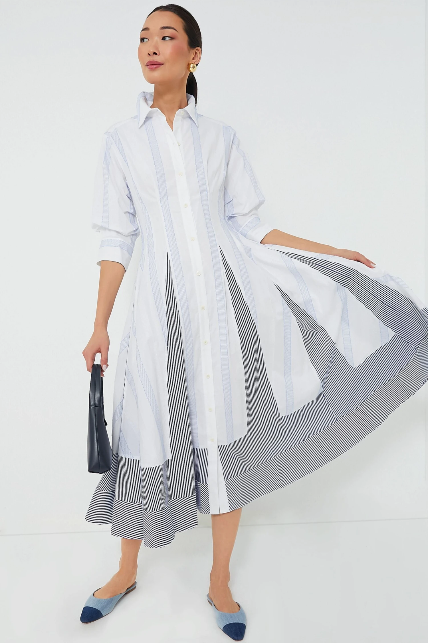 Stripe Multi Jazz Patchwork Dress 2 Stripe Multi Jazz Patchwork Dress - Image 2