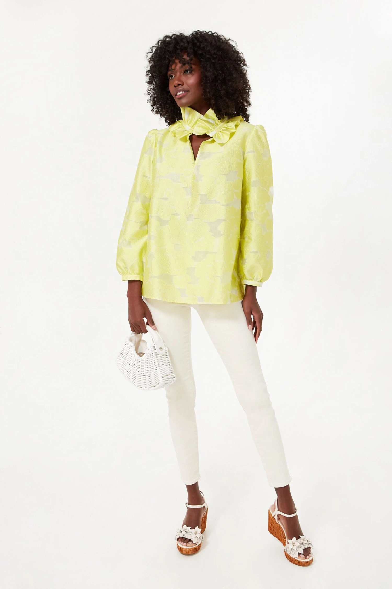 Citron Fil Coupe Bouvier Blouse 2 Citron Fil Coupe Bouvier Blouse - Image 2