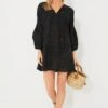 Noir Eyelet Cleo Mini Coverup