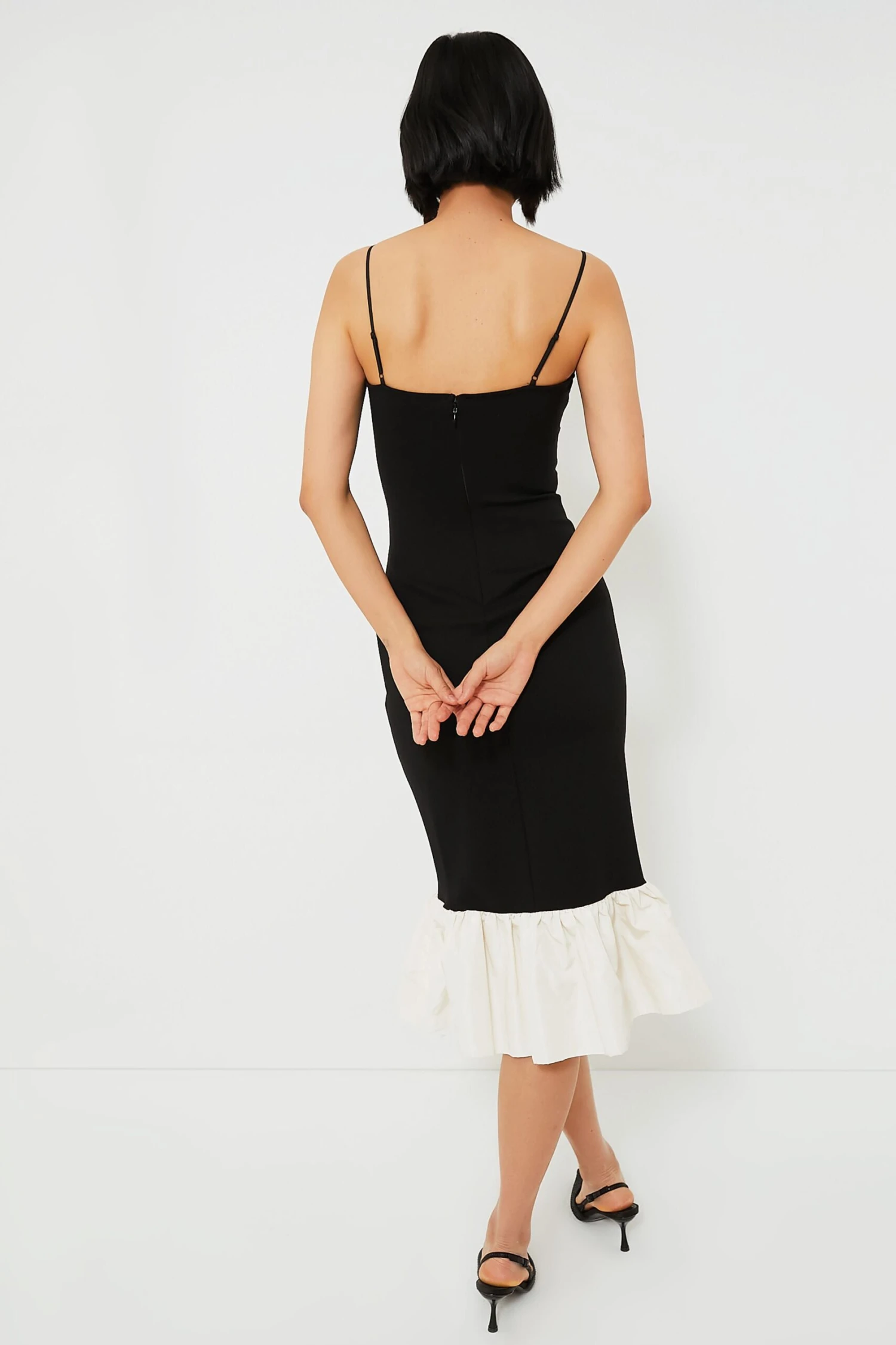 Staud Black And Ivory Faridah Dress 4 Staud Black And Ivory Faridah Dress - Image 4