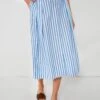 Staud Sea Stripe Kingsley Skirt
