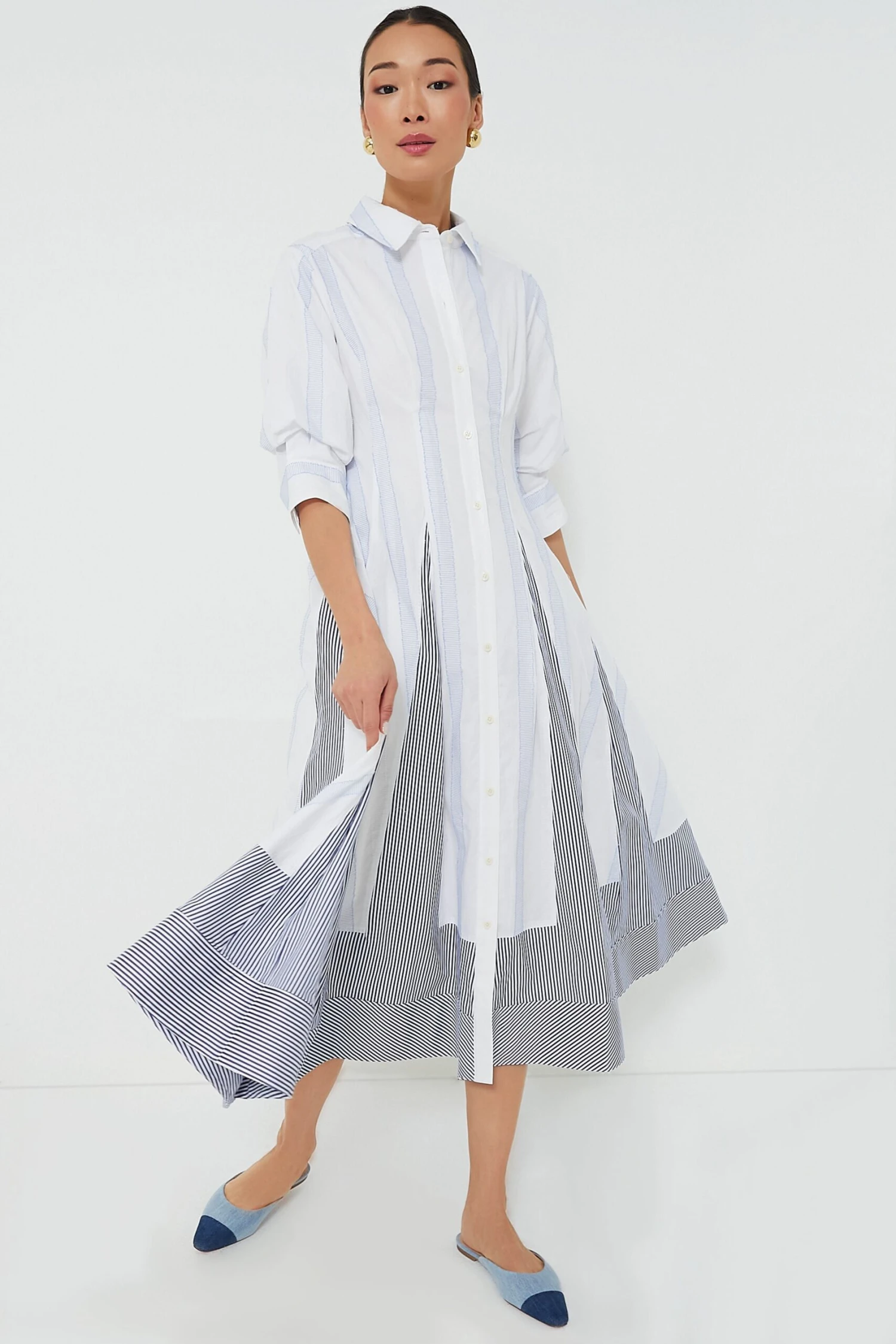 Stripe Multi Jazz Patchwork Dress 1 Stripe Multi Jazz Patchwork Dress