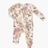 Dahlia Ruffle Zipper Footie