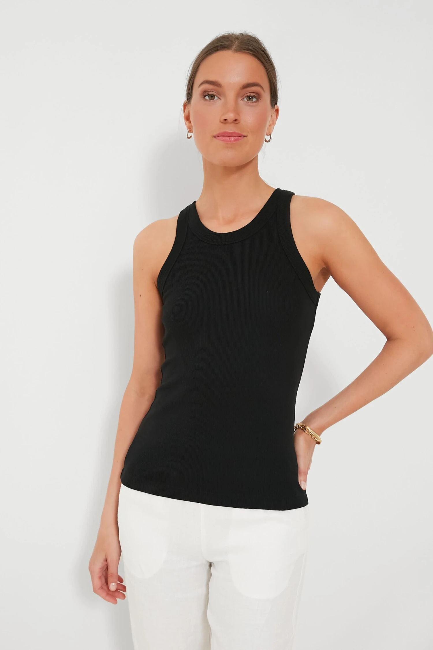 Black Everyday Ribbed Tank 1 Black Everyday Ribbed Tank