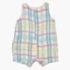 Beach Plaid Shortie Romper