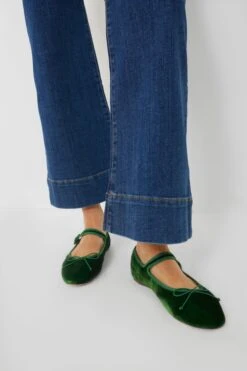 Loeffler Randall Spruce Velvet Chiara Mary Jane Flats -Outfit And Shoe Sales Store 7456MYusQiIY4RP7nNejk2bzvtcIPEog 1