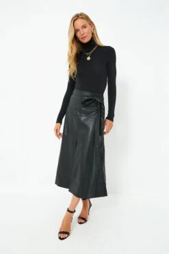 Wolford Black Colorado Turtleneck String Bodysuit