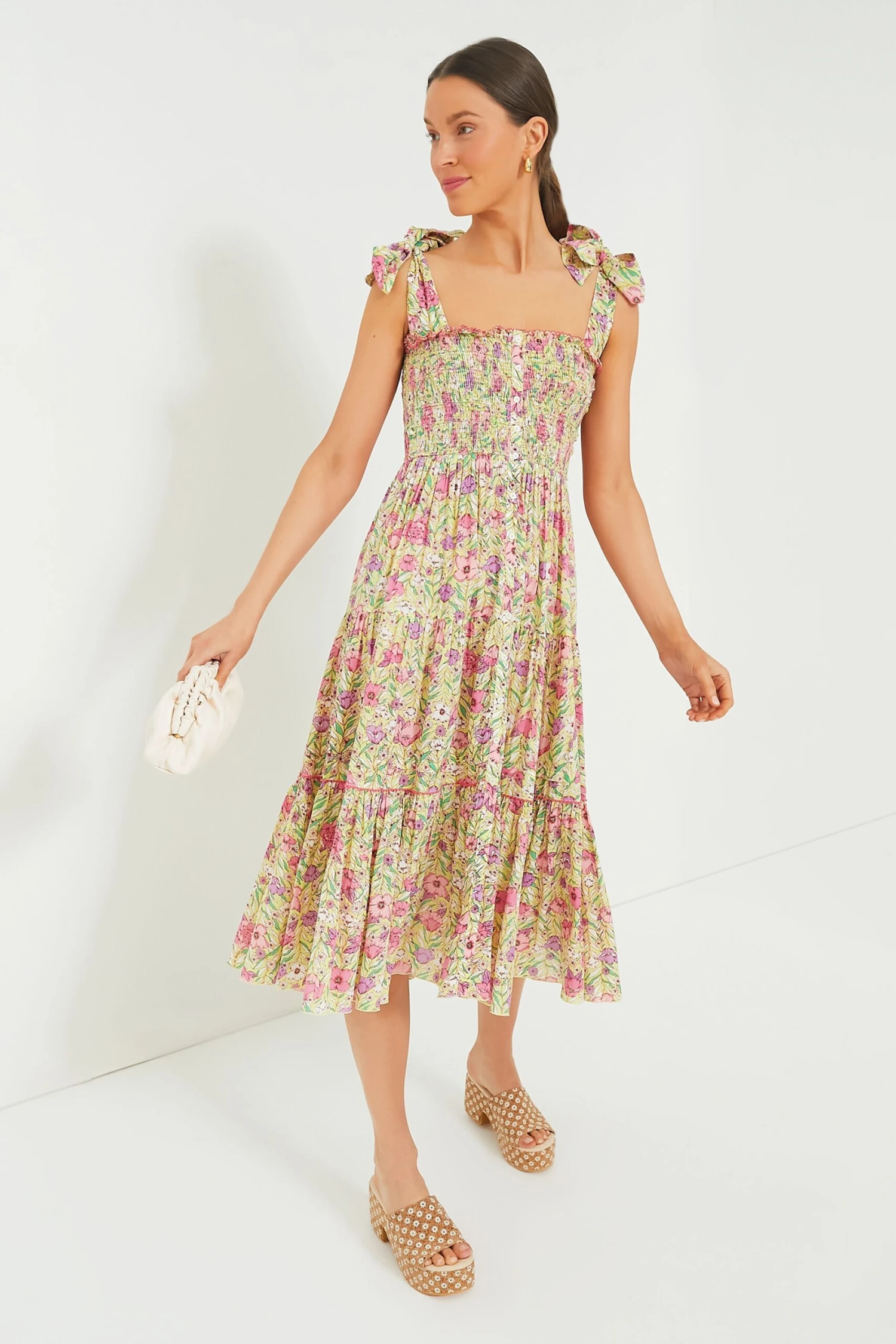 Green Petunia Long Triny Dress 1 Green Petunia Long Triny Dress