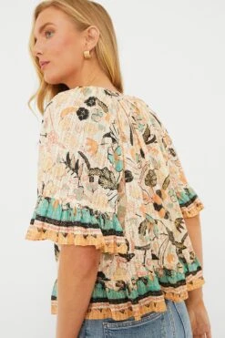 ULLA JOHNSON Pearl Flora Alessia Top -Outfit And Shoe Sales Store 7SsdPnMH01YeAYP3UzS2YmoCjKd6ijzo 1