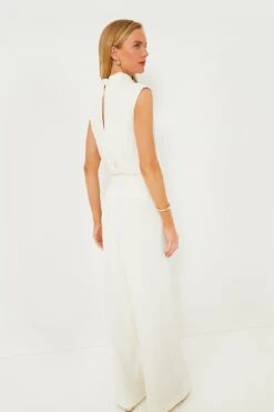 Marella Wool White Lilia Jumpsuit -Outfit And Shoe Sales Store 7TQVms95rdaFheDpqK4OOaGFiWWWnKIl 1