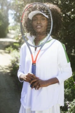 White And French Green Amelie Quarter Zip -Outfit And Shoe Sales Store 7W4LvtlUvuKnvkU6amN6AV6w84uNJft6 1