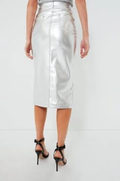 Staud Silver Oaklyn Skirt -Outfit And Shoe Sales Store 7frEKiAooIRRudqGWd1focHE1CjvWEY3 1