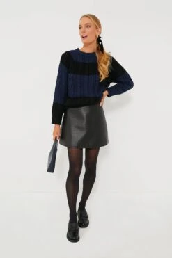 Navy And Black Color Block Cable Sweater -Outfit And Shoe Sales Store 7hl6s3h3sv2FAHa1YqvipRhF0ZyPzjKq 1