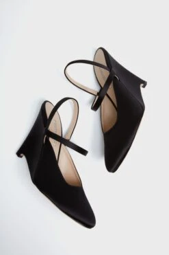 Black Aster Satin Wedge Heels -Outfit And Shoe Sales Store 85x7mrjqOP967Qw60tvh4EH6UW1LWOqG 1