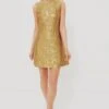 Gold Lurex Irma Dress