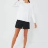 Black Scallop Marisa Tennis Short