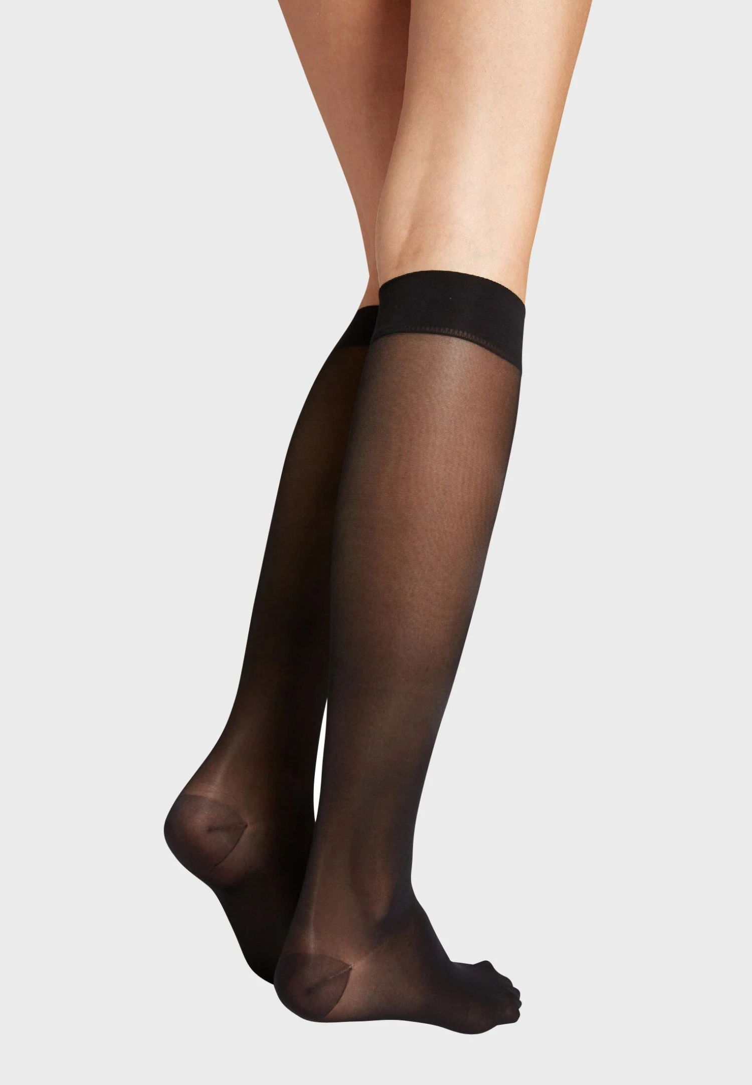 Wolford Black Pure Energy 30 Leg Vitalizer Knee Highs 2 Wolford Black Pure Energy 30 Leg Vitalizer Knee Highs - Image 2