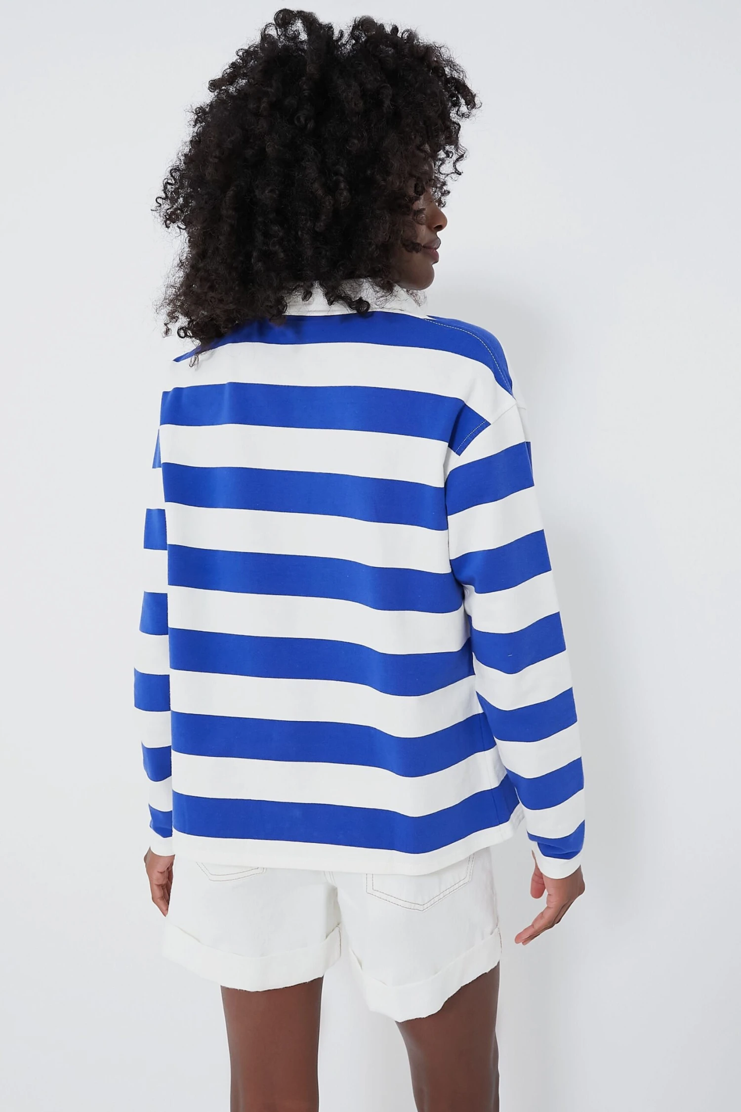 Seaport Stripe Ellis Knit Polo Popover 4 Seaport Stripe Ellis Knit Polo Popover - Image 4