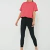 Hot Pink Cropped Ryan Boyfriend Tee