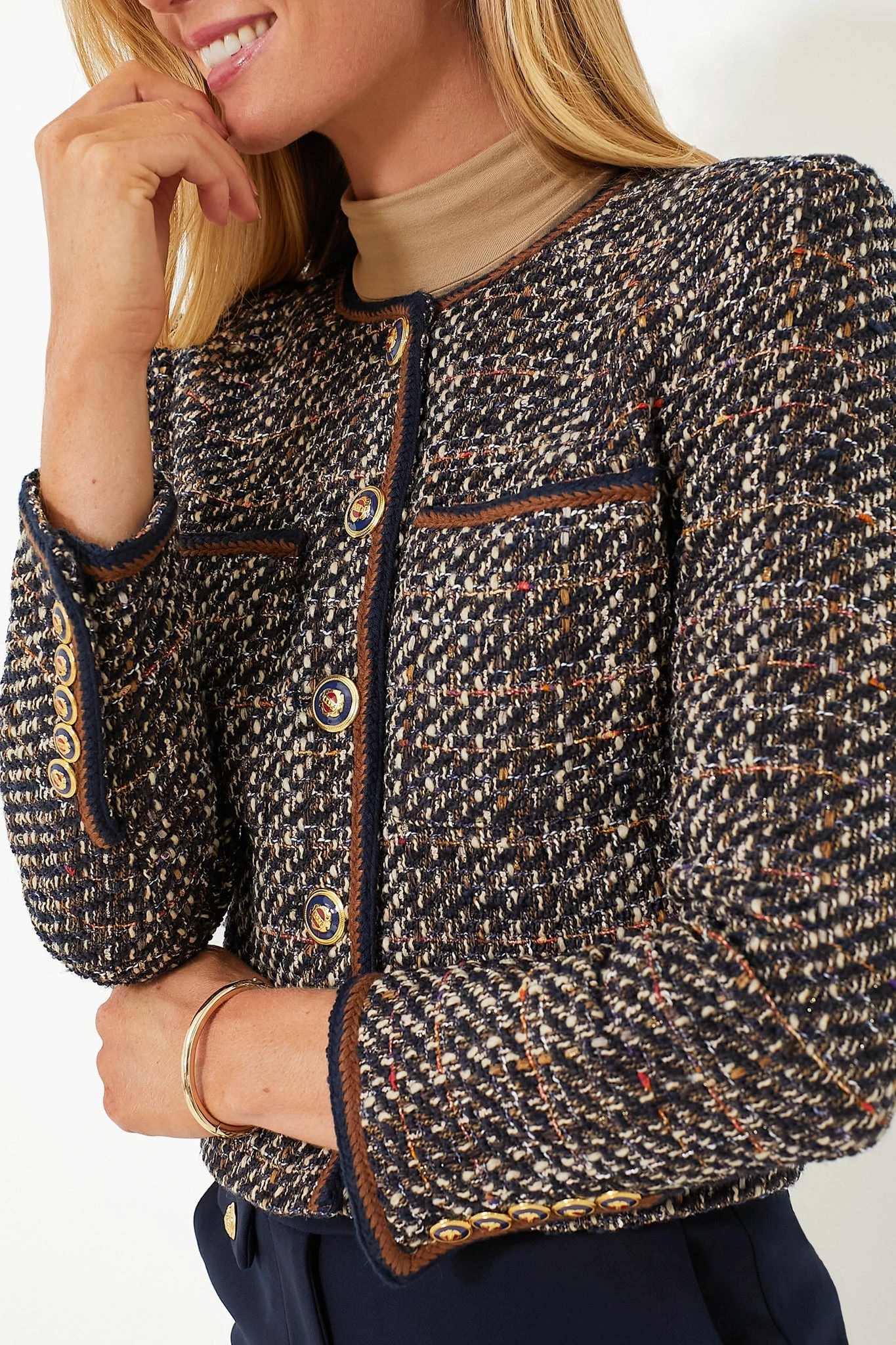 Veronica Beard Navy Multi Lars Jacket 5 Veronica Beard Navy Multi Lars Jacket - Image 5