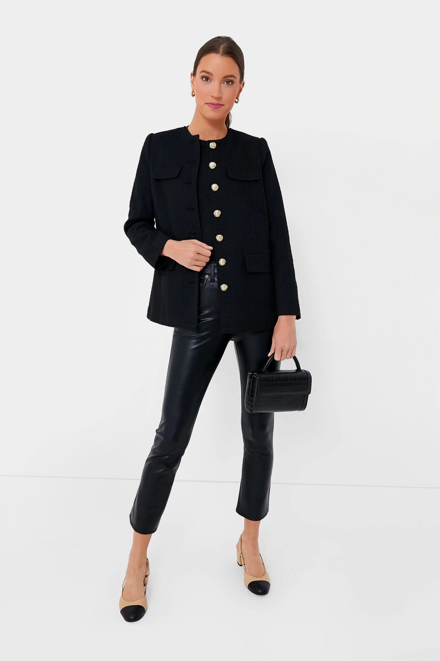 Black Tweed Jennings Jacket 2 Black Tweed Jennings Jacket - Image 2