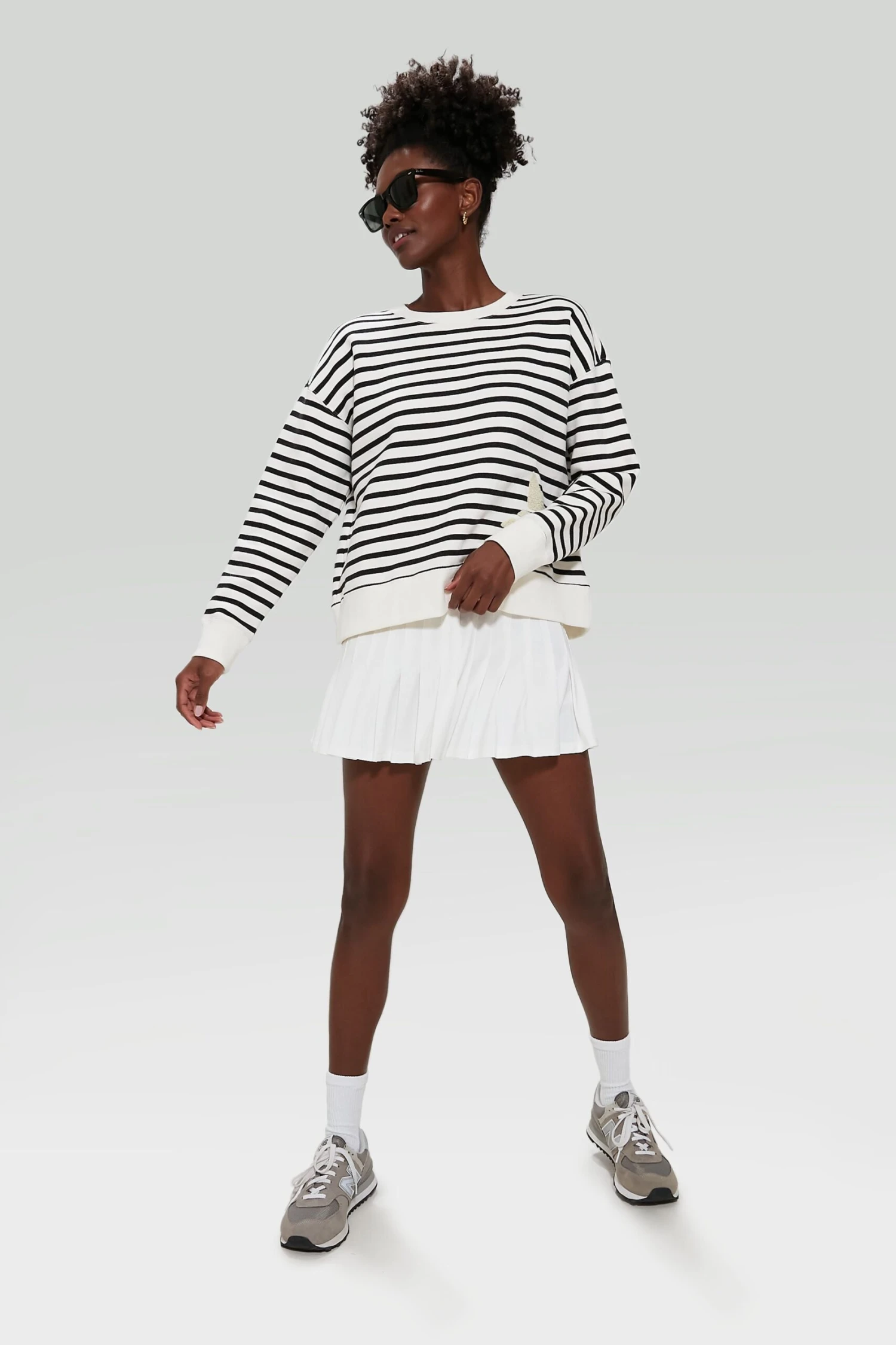 Black And White Stripe Natasha Pullover 5 Black And White Stripe Natasha Pullover - Image 5