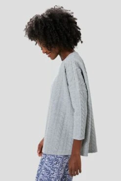 Gray Cable Ally Swing Sweatshirt -Outfit And Shoe Sales Store 94Lk30odBYzujV6ijWme7IJhPOawyAm7 1