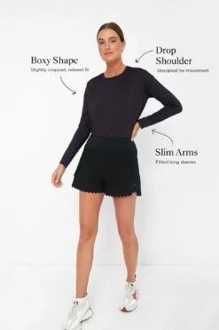 Black Long Sleeve Ryan Boyfriend Tee -Outfit And Shoe Sales Store 9KmPj932fcUe6xTqeBDamuj6tJsu4PAu 1