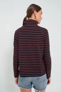 The Navy And Poppy Striped Turtleneck -Outfit And Shoe Sales Store 9LmrybbMlFXqXmTEK4ZeOUuJhf8XcVXo 1