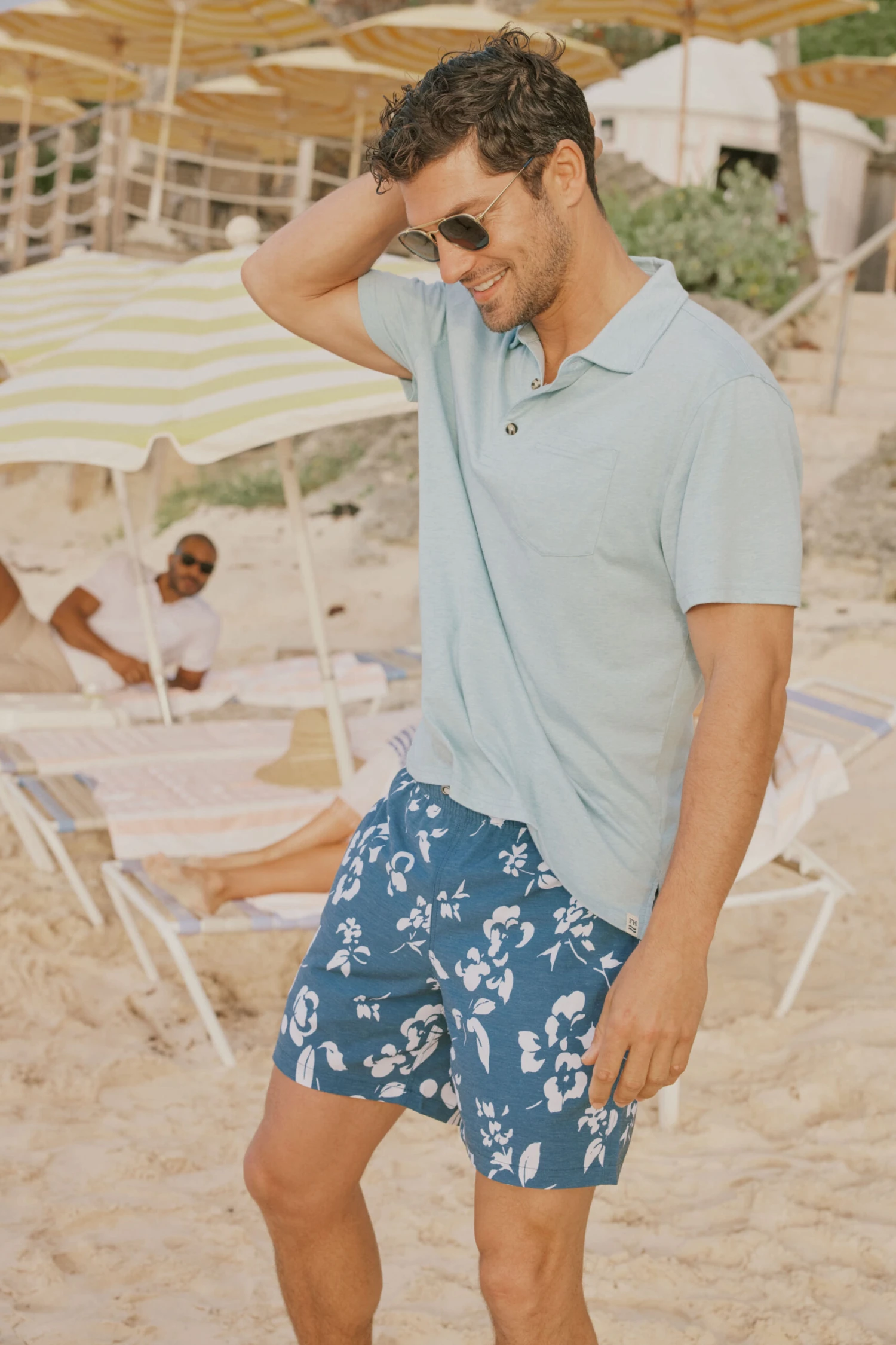 Navy Floral Bayberry Trunks 5 Navy Floral Bayberry Trunks - Image 5