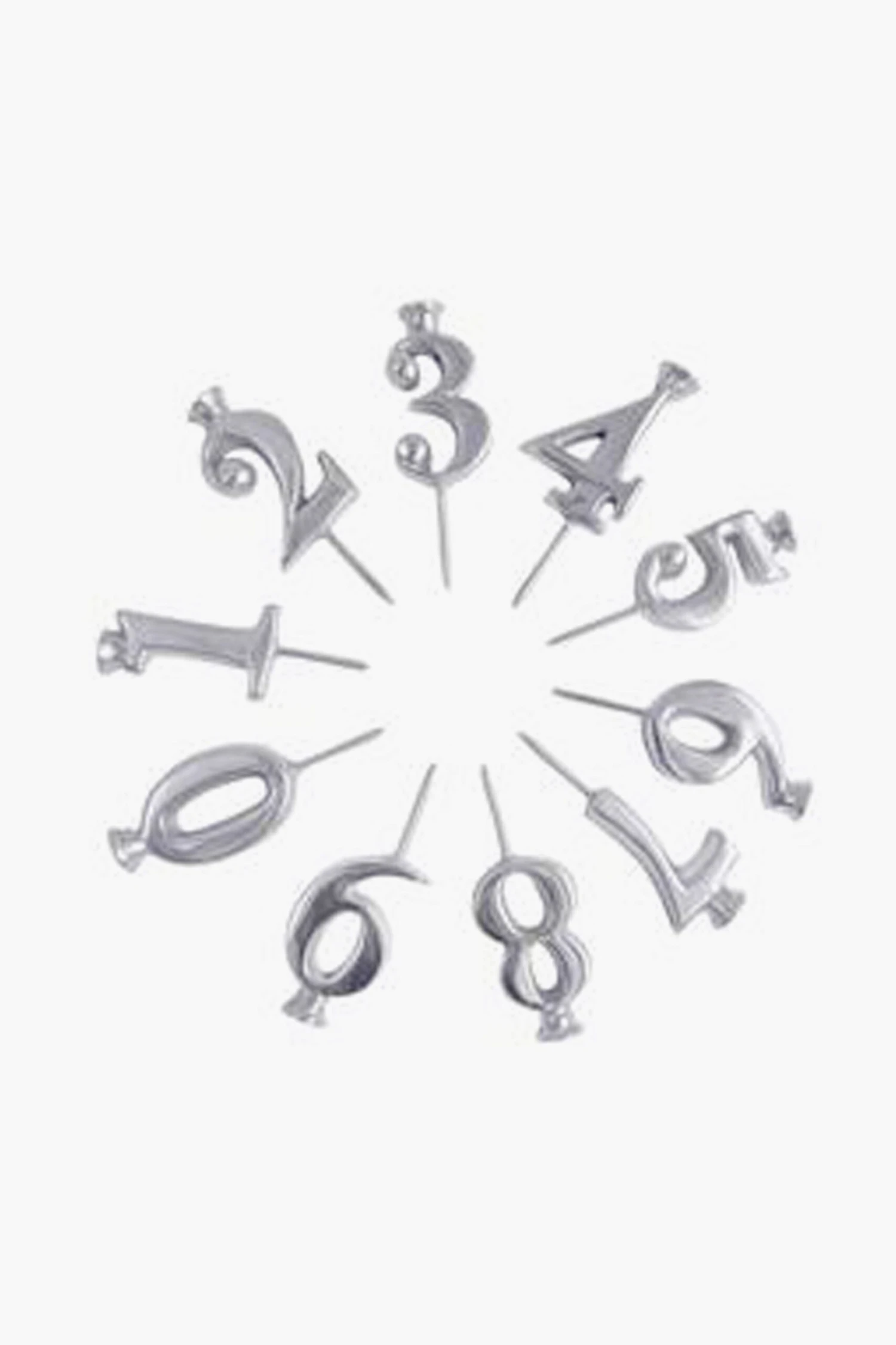 Number Candle Holder Set 1 Number Candle Holder Set