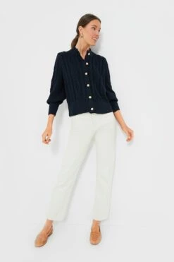 Navy Cotton Colette Cardigan -Outfit And Shoe Sales Store ASbtsJ5DswSLE6rf5ooazPQizcydi62i 1