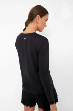 Black Long Sleeve Ryan Boyfriend Tee -Outfit And Shoe Sales Store AvszgCKk5arK8KrY3uCOnvUbeqQxwjpo 1