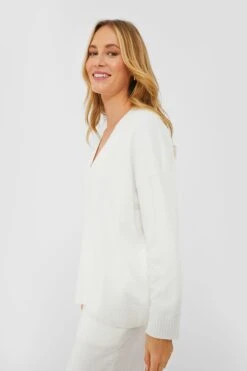 Eberjey Ivory Recycled Boucle V-Neck Top -Outfit And Shoe Sales Store BXXaGDrGynJxYsnbnuNLYZDwbvsQxcYT 1