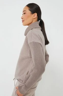 Varley Deep Taupe Marl Ramsey Cowl Neck Sweat -Outfit And Shoe Sales Store BY529lsRNVNmITUQWmLKBDHWfYNOJDsr 1