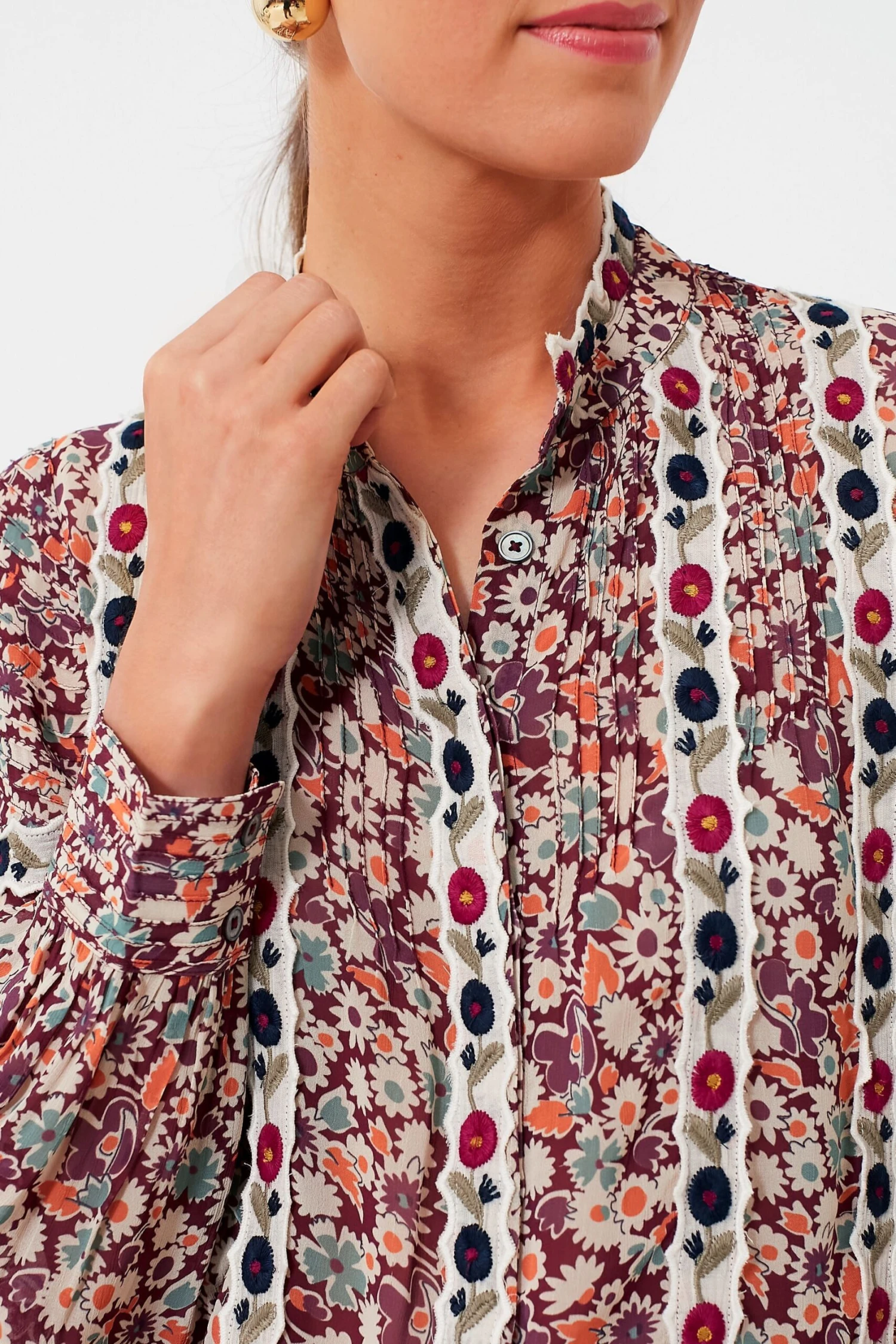 Multi Fernande Print Long Sleeve Button Down 5 Multi Fernande Print Long Sleeve Button Down - Image 5